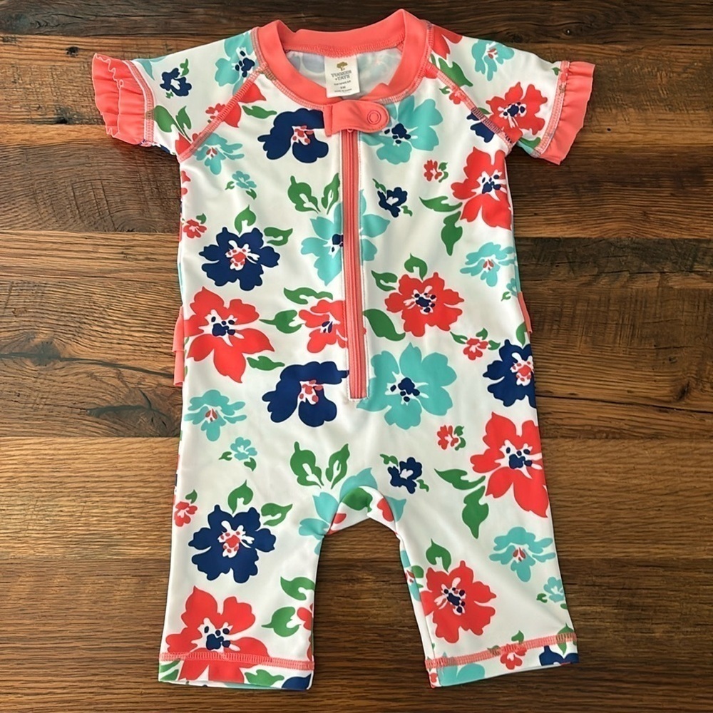 Tucker and Tate flower 9 month swim suit